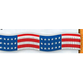60' (36 Panels) Americana Streamers W/Alternating Stars & Striped Panels